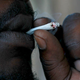 Medicinal-marijuana activist at a California protest in 2011 (Justin Sullivan/Getty Images)